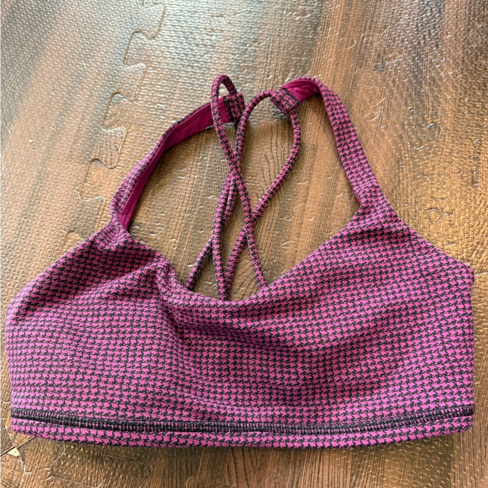 Lululemon Athletica Houndstooth Sports Bra - Purple